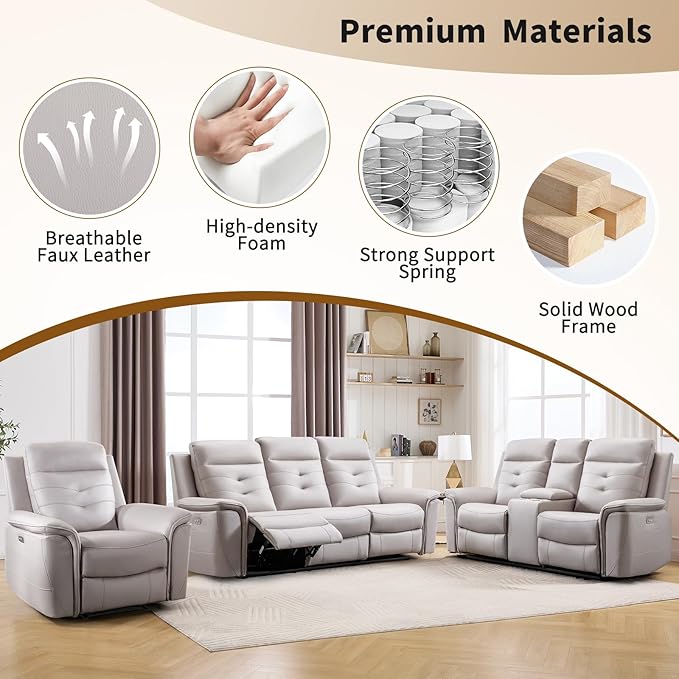 ANJ Power Recliner Chair Set of 2 - Image 7