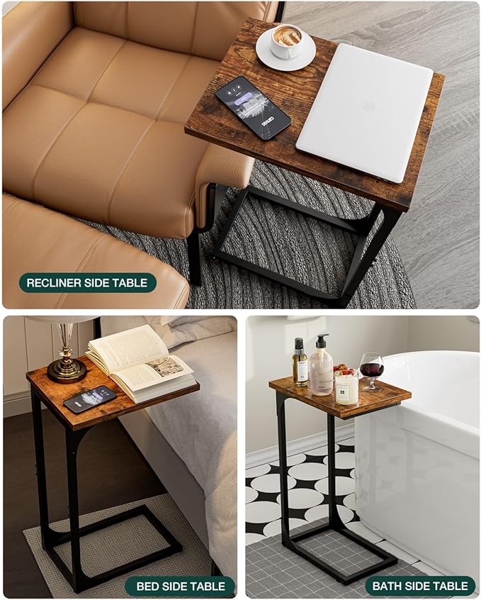 C-Shaped Side Table for Couch - Image 7