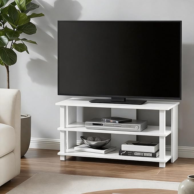 Furinno Sully TV Stand, 3-Tier Rectangular Entertainment Center - Image 2