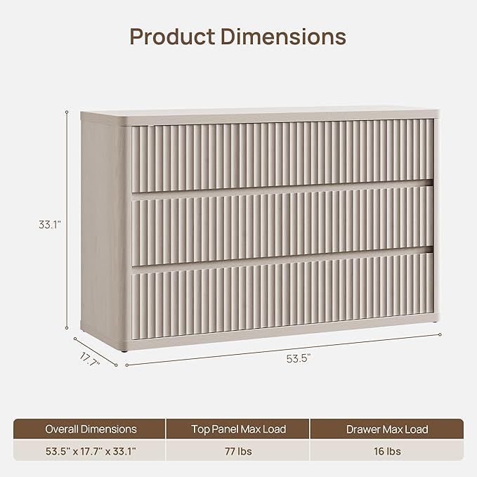 SICOTAS Dresser for Bedroom - Image 3
