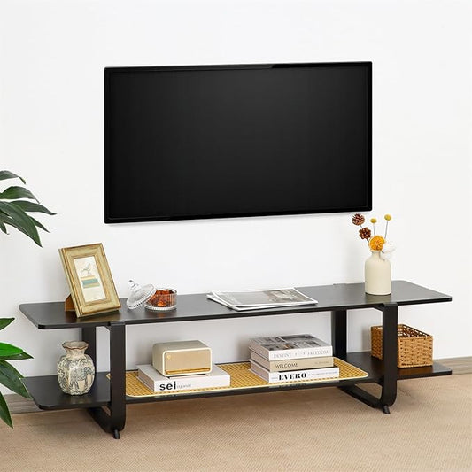 Bamboo TV Stand for TVs up to 65", Accent Entertainment Center by MordchilHF