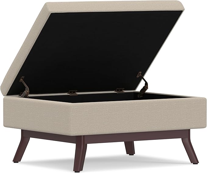 SIMPLIHOME Owen Coffee Table Storage Ottoman - Image 4