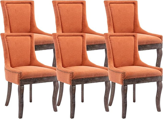 Modern Dining Chairs Set of 6, High Back Dining Chairs Side Chairs by MZDOO