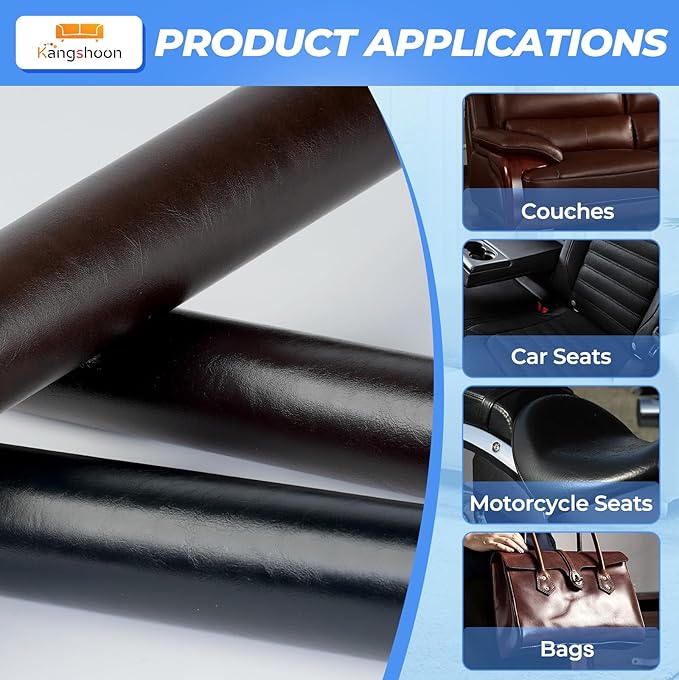 Leather Repair Patches, 17X79 Inch Self-Adhesive Leather Repair Tape, Stretch - Image 4