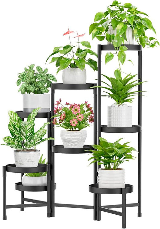 iDavosic.ly Plant Stand Indoor Outdoor, 8 Tier Corner Metal Flower Display by iDavosicly