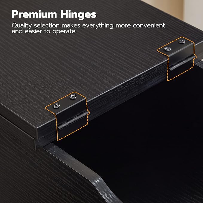 HOOBRO Side Table, Flip End Table - Image 8
