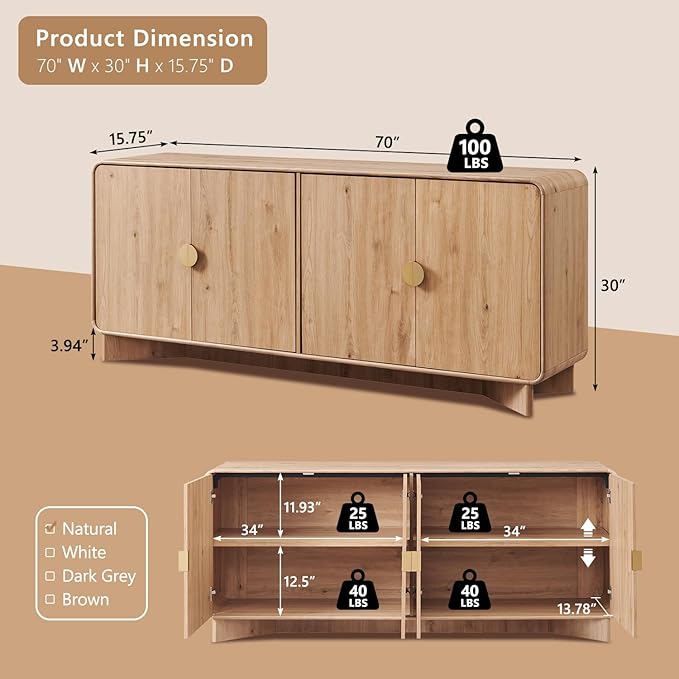 IFGET Modern Buffet Cabinet - Image 2