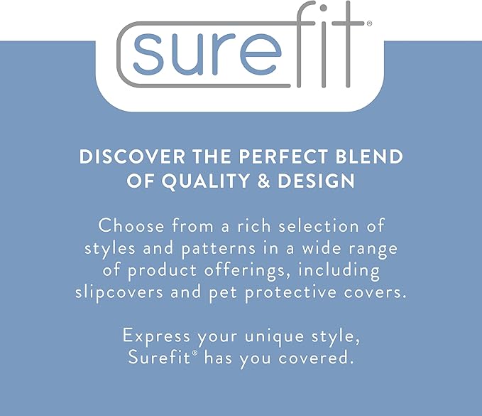 SureFit Cove Cotton Canvas Long Dining Room Chair Covers, Dining Chair Cover - Image 2