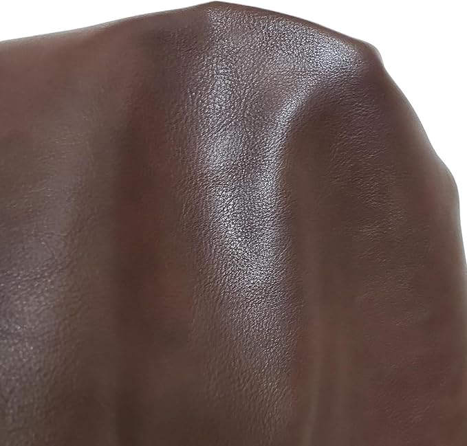 NAT Leathers | Brown Soft Faux Leather Fabric Sheet PU | 5 Yards Cut by The - Image 4