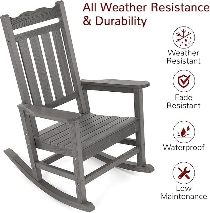 Stoog All-Weather Outdoor & Indoor Rocking Chairs Set of 2 - Image 4
