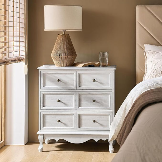 HULALA HOME 3-Drawer Nightstand by HULALAHOME