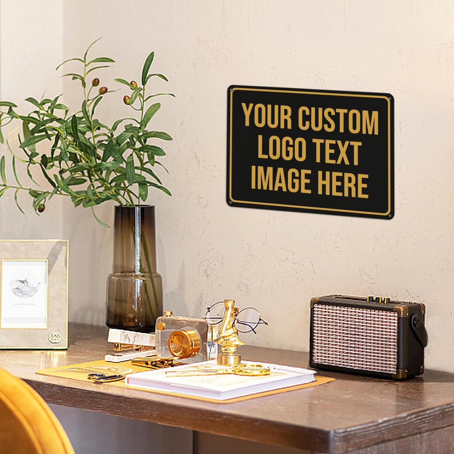 Custom Signs Outdoor Metal Sign Customized Sign - Custom Personalized Metal Signs Make Your Own Sign Add Text Photo Logo For Office Business Workplace Home Bar Indoor Outdoor Use 8"x12"