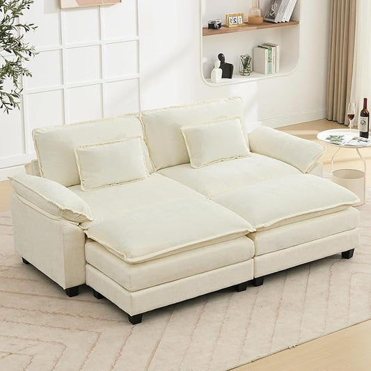 Oprisen 86" Modular Sectional Sofa, Comfy Cloud Couch Sectional Sofa by Oprisen