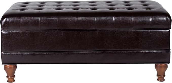HomePop Deluxe Tufted Storage Bench - Image 6