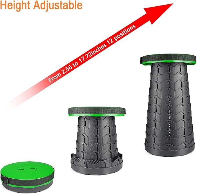 Boreeman Upgraded Folding Stool Lightweight Yet More Sturdy - Image 4