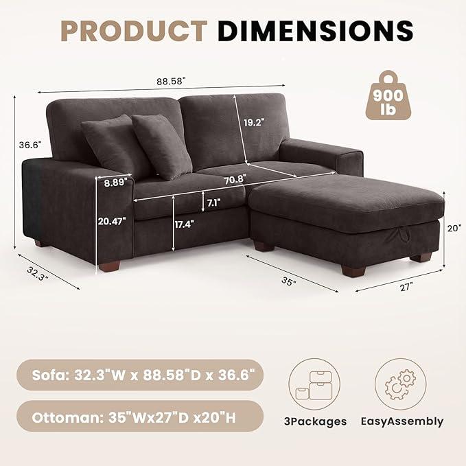 DOPEDIO L-Shaped Sectional Sofa - Image 2