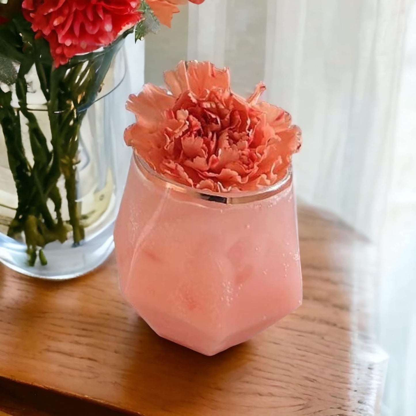 40 count Diamond Unbreakable Stemless Plastic Wine Champagne Whiskey Glasses Elegant Durable Disposable Indoor Outdoor Ideal for Home, Office, Bars, Wedding, 12 Ounce Cups Rose Gold Rim (Rose Gold)