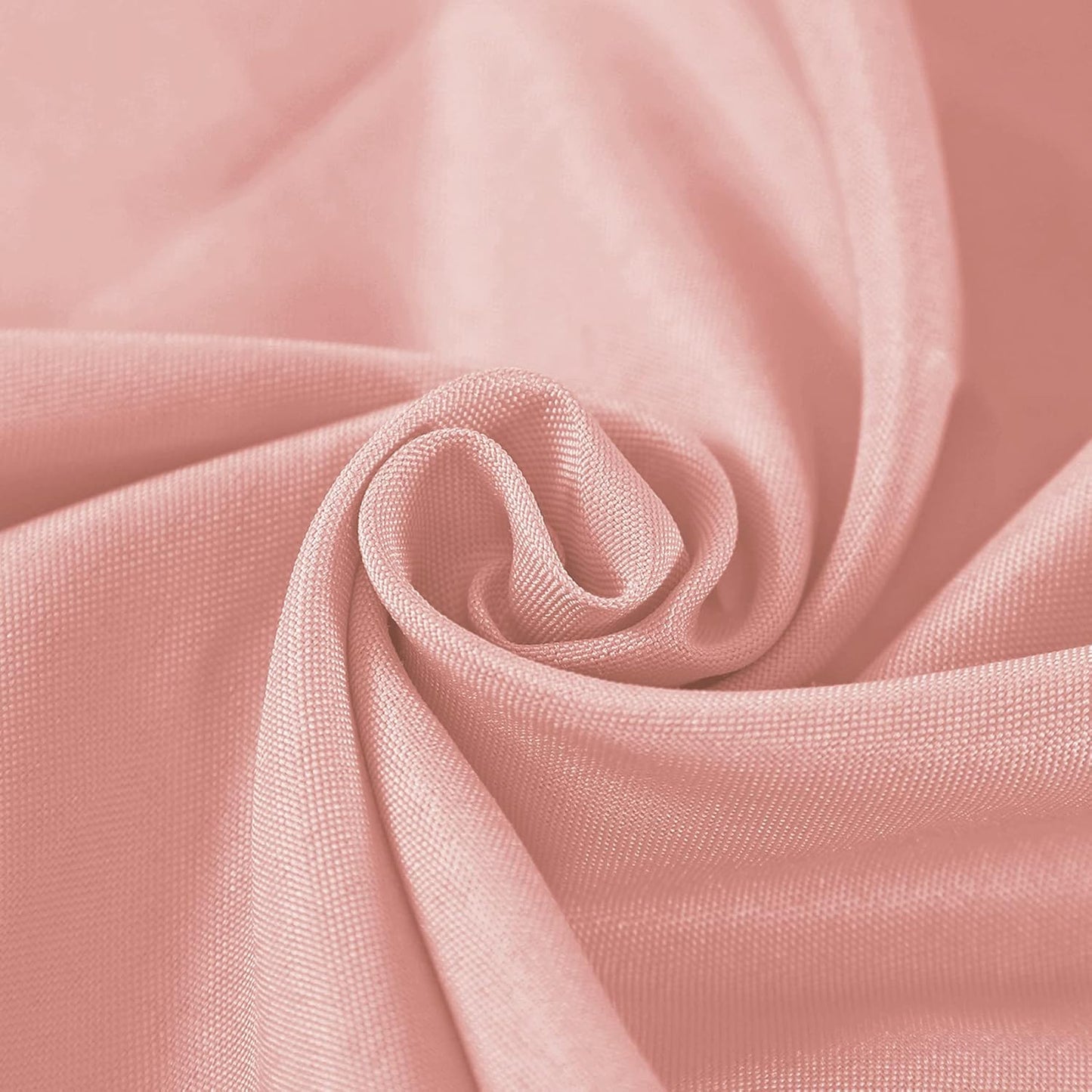 132 inch Round Tablecloth Washable Polyester Table Cloth Decorative Table Cover for Wedding Party Dining Banquet（132 inch, Dusty Pink）