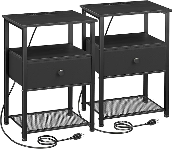 LOAKEKEL Night Stand Set 2, Nightstand by LOAKEKEL