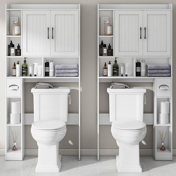 Vabches Over The Toilet Storage Cabinet, Farmhouse Storage Cabinet Over Toilet - Image 4