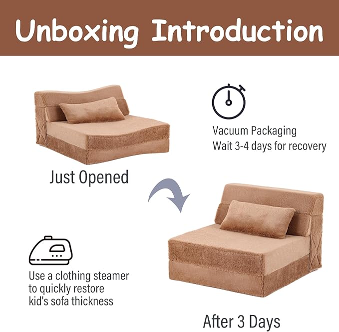 Tiita Convertible Folding Kids Sofa Bed - Image 8