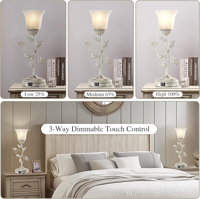 Set of 2 Rustic Touch Table Lamps - Image 2