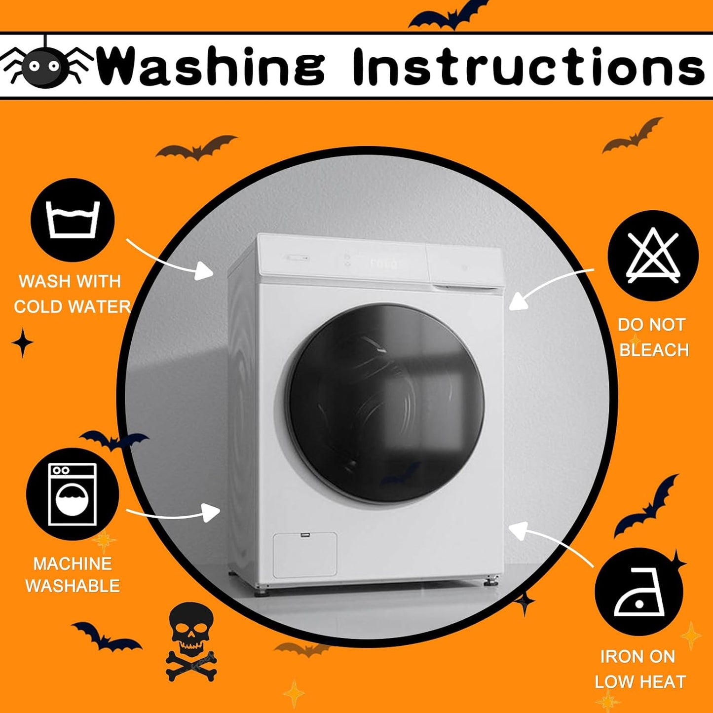 Hiasan Pumpkin Orange Rectangle Tablecloth - Waterproof Washable Polyester Fabric Table Cloth for Buffect Dining Birthday Party Wedding, 70 x 108 Inch