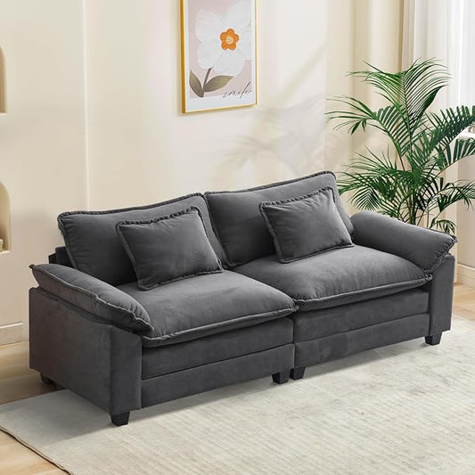 Oprisen 86" Modular Sectional Sofa, Comfy Cloud Couch Sectional Sofa by Oprisen