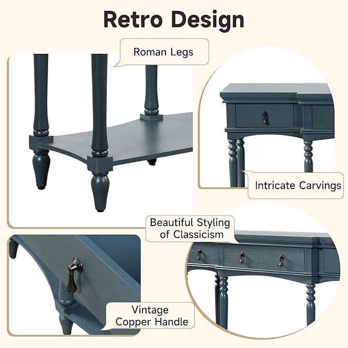 Traditional Retro Console Table - Image 6