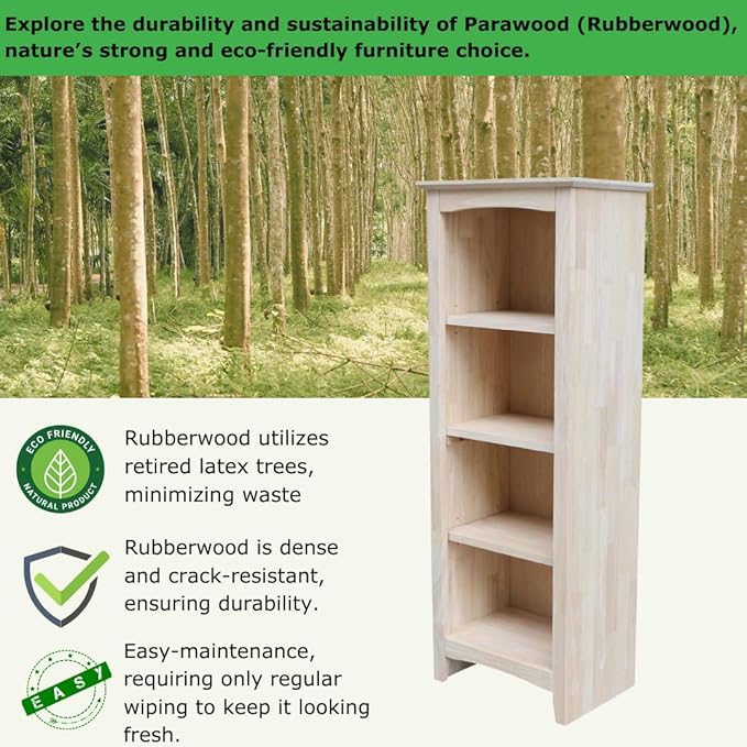 Solid Wood Shaker Bookcase - Image 5