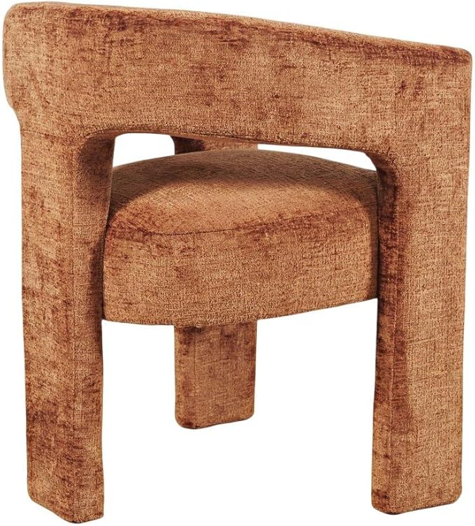 Jofran Gwen Jacquard Upholstered Accent Chair, Modern Luxury Plush Sculptural - Image 5