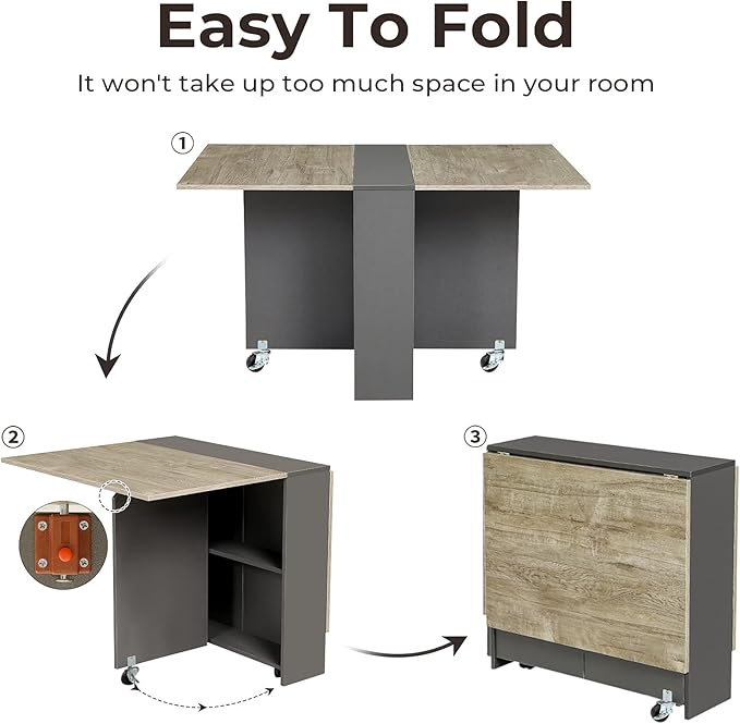 Tiptiper Folding Dining Table - Image 6
