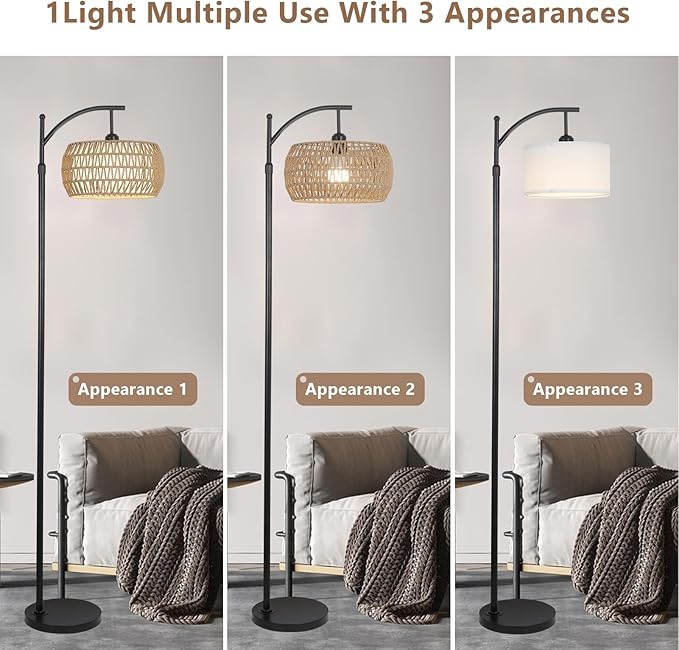 Arc Floor Lamp with Remote Control, Dimmable LED Floor Lamp with 3 Color - Image 6