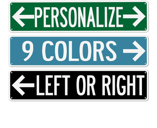 Customized Street Signs Custom Road Sign - Made In USA - Choose Your Color Signs For Bedroom Personalized Arrow Signs Yard Signs 104180011001