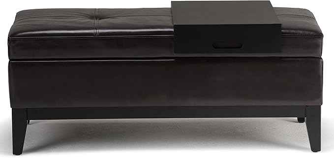 SIMPLIHOME Oregon Storage Ottoman Bench - Image 8