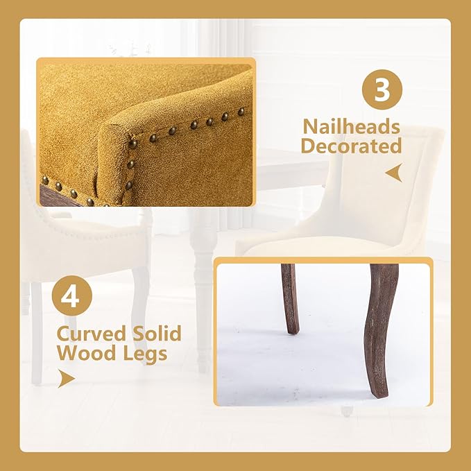 Modern Dining Chairs Set of 4, High Back Dining Chairs Side Chairs - Image 6