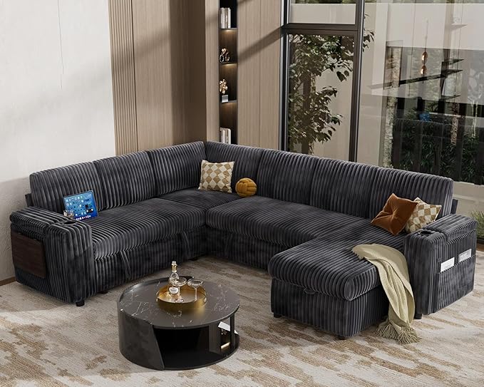 Vipbear 111" Modular Sectional Sleeper Sofa - Image 2