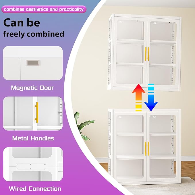 PAOFIN 34" Display Cabinet - Image 5