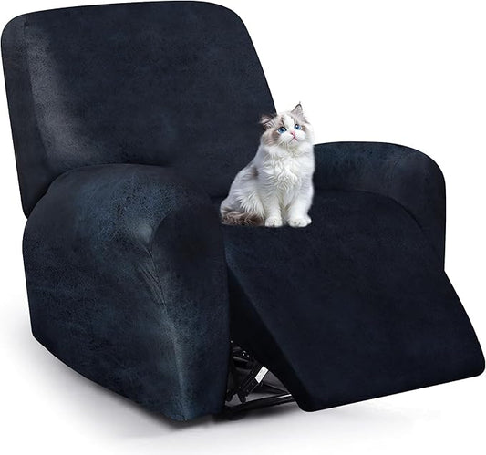 ANARACHON Leather Look Recliner Chair Covers, 4-Pieces Stretch Recliner Cover by ANARACHON
