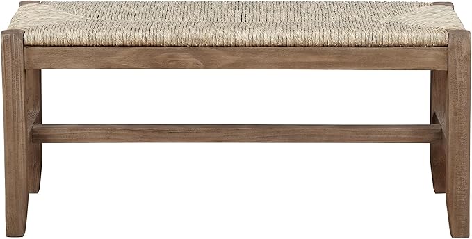 Alaterre Furniture Newport 40 Inch Solid Wood Entryway Bench - Image 9
