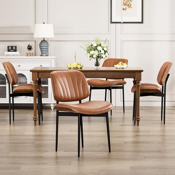 YaFiti Dining Chairs Set of 2, Dining Room and Kitchen Chairs, Mid Century - Image 3