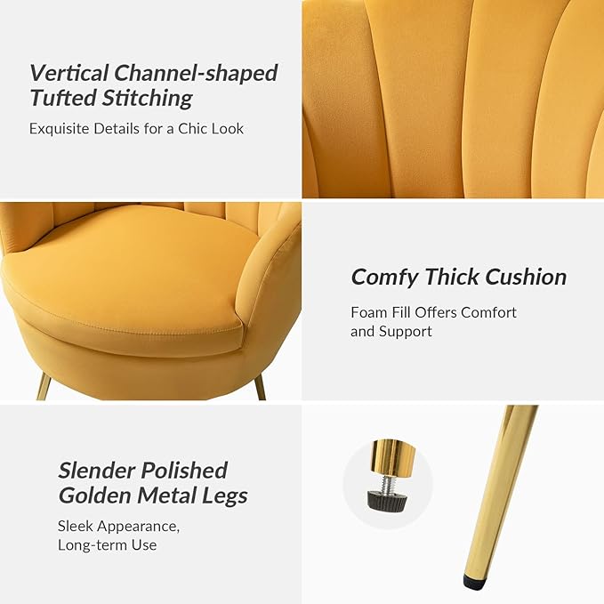 HULALA HOME Velvet Accent Chair - Image 6