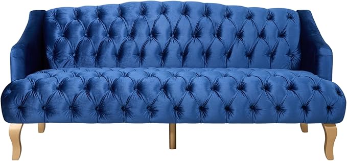 Christopher Knight Home Minxi Velvet Upholstered 3 Seater Sofa Couch, Wooden - Image 4