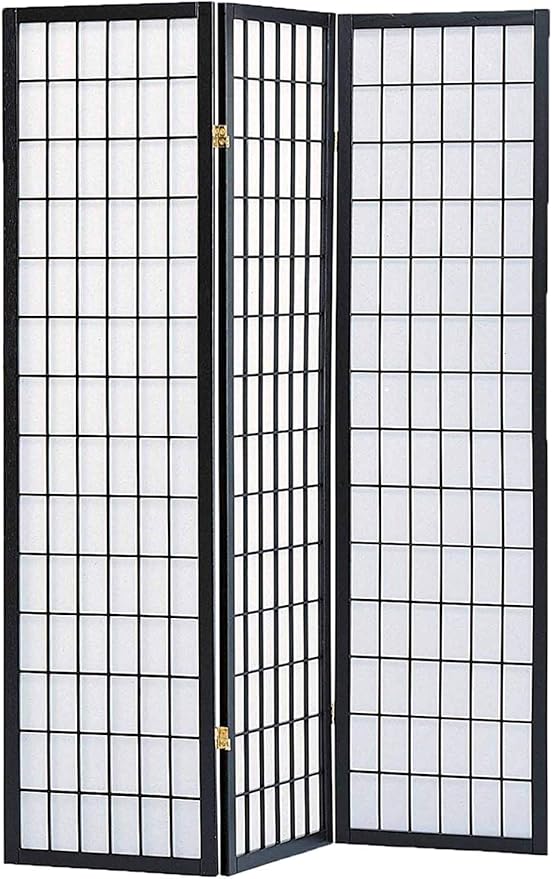 GTU Furniture Japanese Style 3 Panels Wood Shoji Room Divider Screen Oriental - Image 3