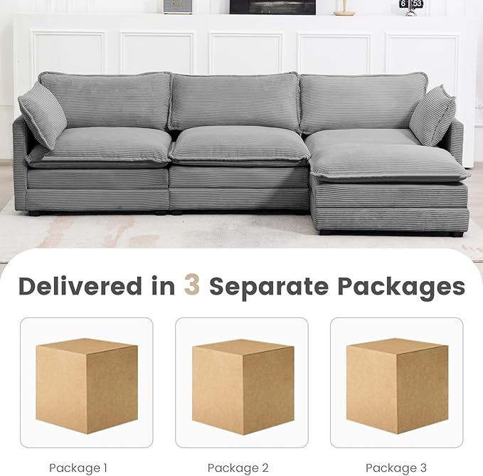 ROWHY 112'' Modular Sectional Cloud Couch - Image 4