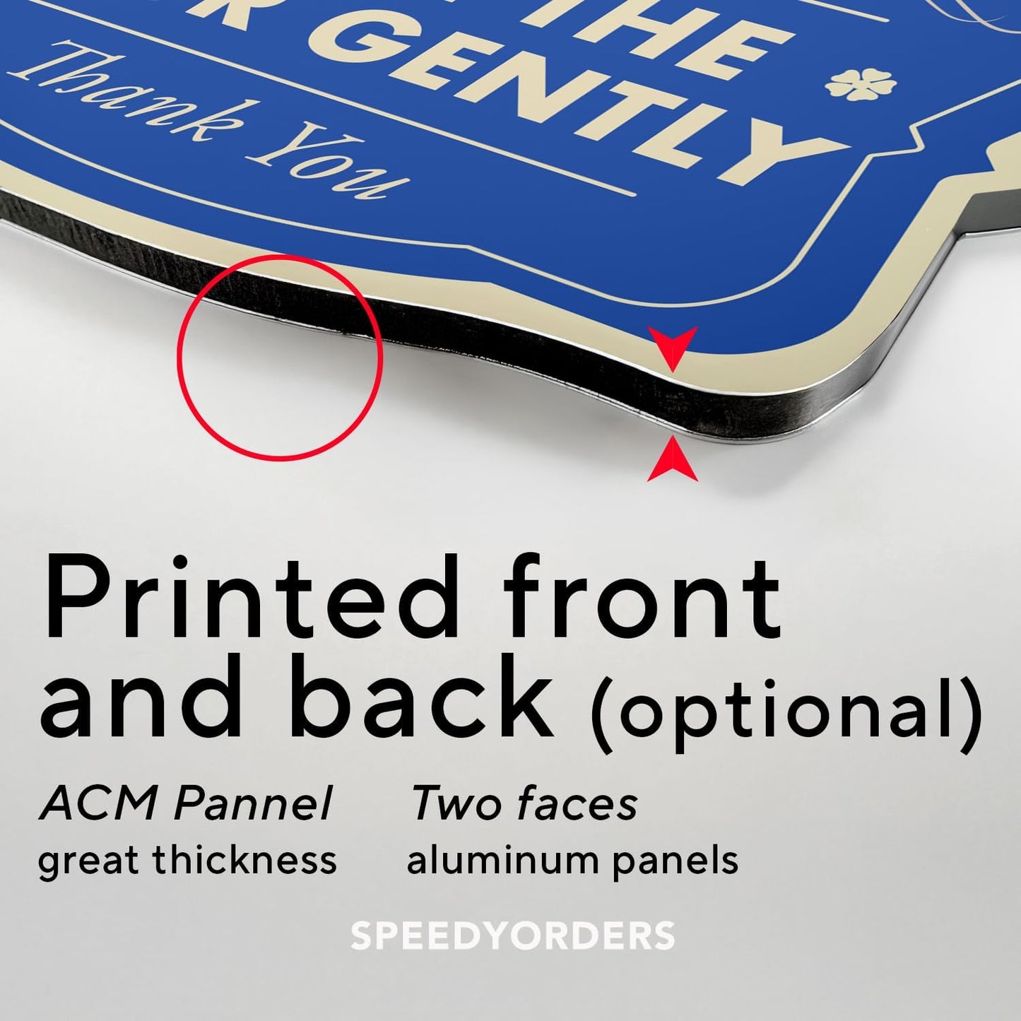 Custom Metal Signs, Personalized Aluminum, Custom Driveway, Waterproof USA Design 3 Blue Steel 42x28