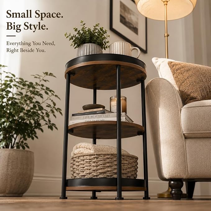 Dulcii Side Table, Round End Table - Image 9