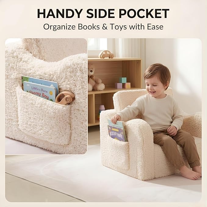 MOMCAYWEX Kids Sofa, 2-in-1 Flip-Out Foam Couch - Image 7
