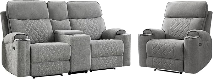 HAOMARKETS 2-Piece Power Recliner Sofa Set - Image 8