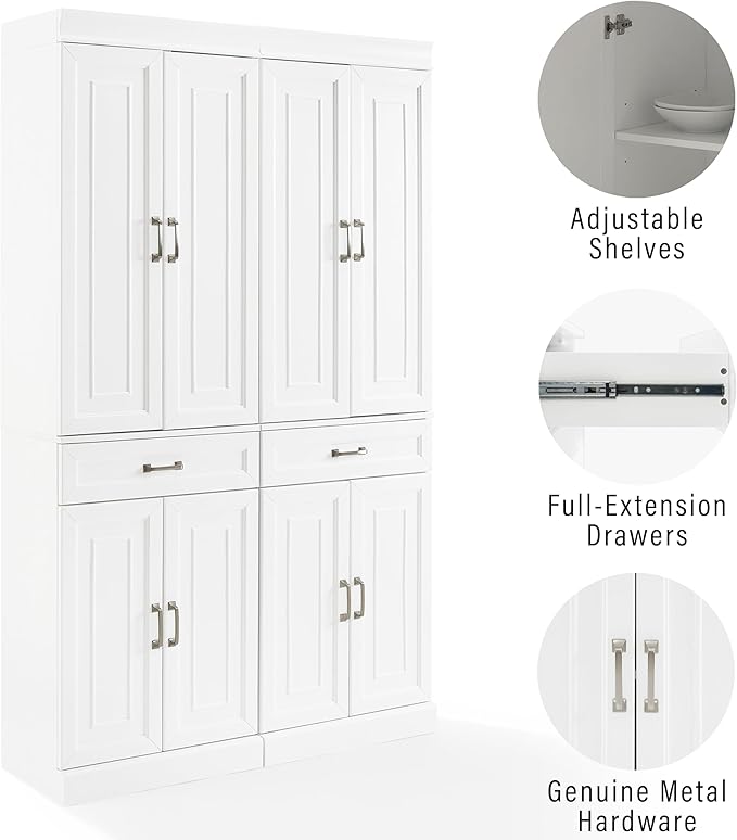 Crosley Furniture Stanton 2-Piece Pantry Storage Cabinet Set - Image 6